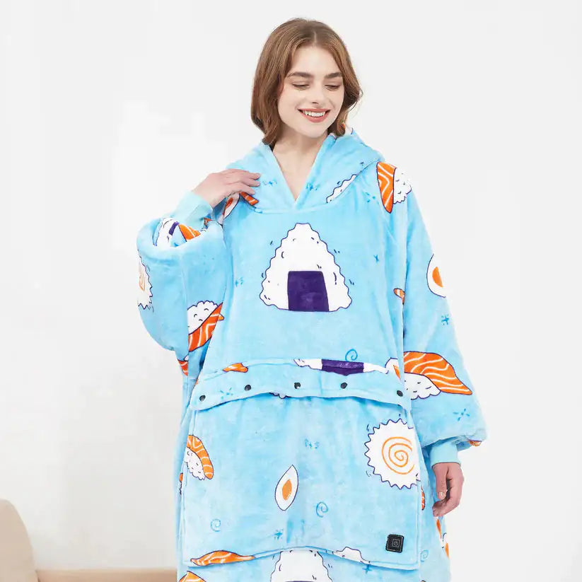 Heated Hoodie Blanket - Fashivra