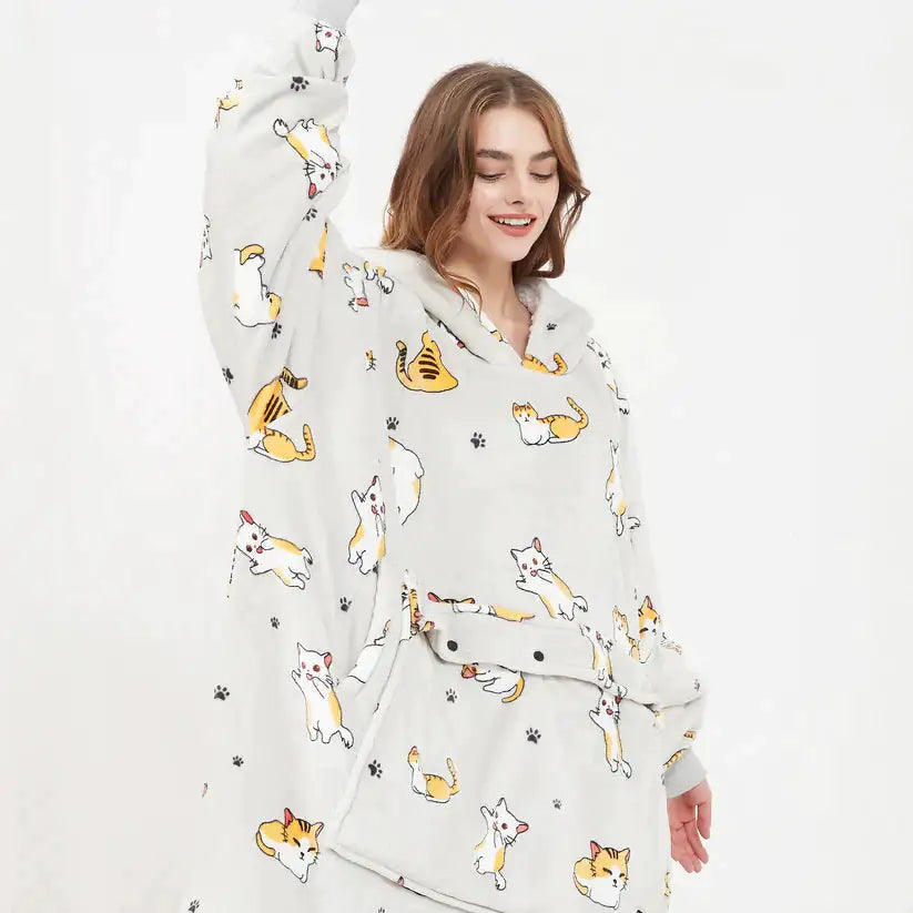 Heated Hoodie Blanket - Fashivra
