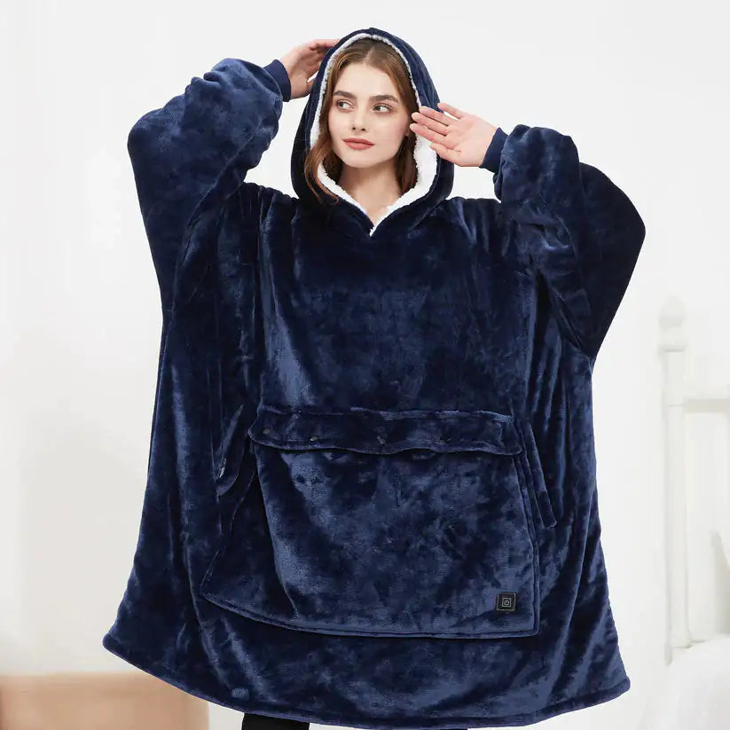 Heated Hoodie Blanket - Fashivra