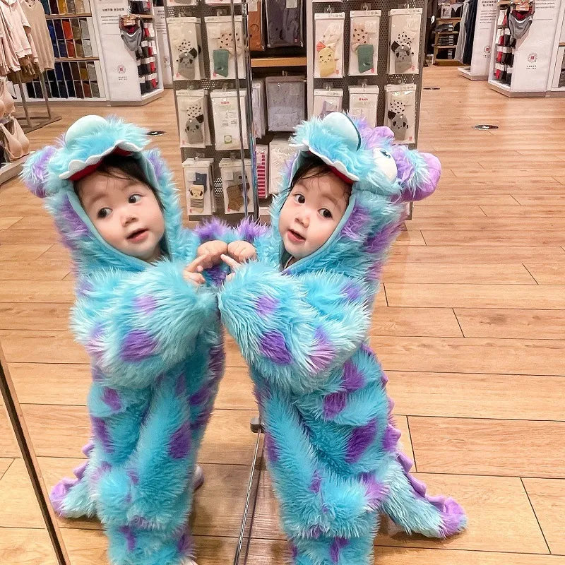 Cute Animal Baby Jumpsuit With Hooded Zipper - Fashivra