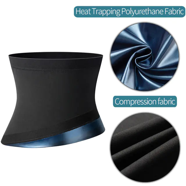 Men's Sauna Body Shaper Waist Trainer Slimming Belt - Fashivra