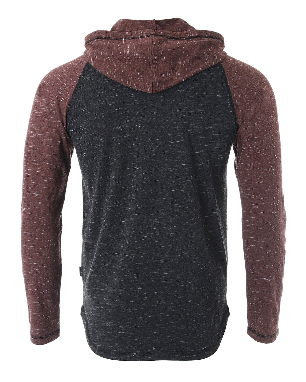 ZIMEGO Mens Long Sleeve Lightweight Hooded Henley – Color Block Pullover Hoodie  for Casual Gym Workout Travel - Fashivra