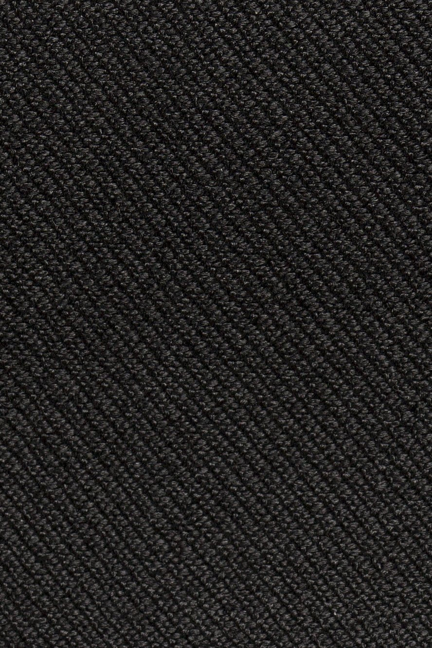 "Anthony" Black Vitale Barberis Italian Wool Tuxedo Pants - Fashivra