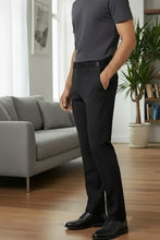 "Ethan" Black Super 150's Luxury Viscose Blend Suit Pants - Fashivra
