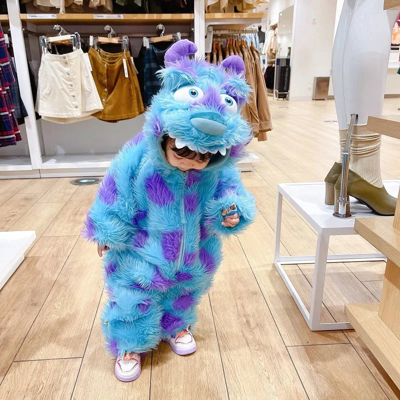 Cute Animal Baby Jumpsuit With Hooded Zipper - Fashivra