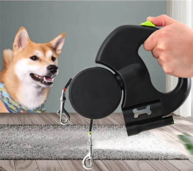Auto Double Dog Leash - Fashivra