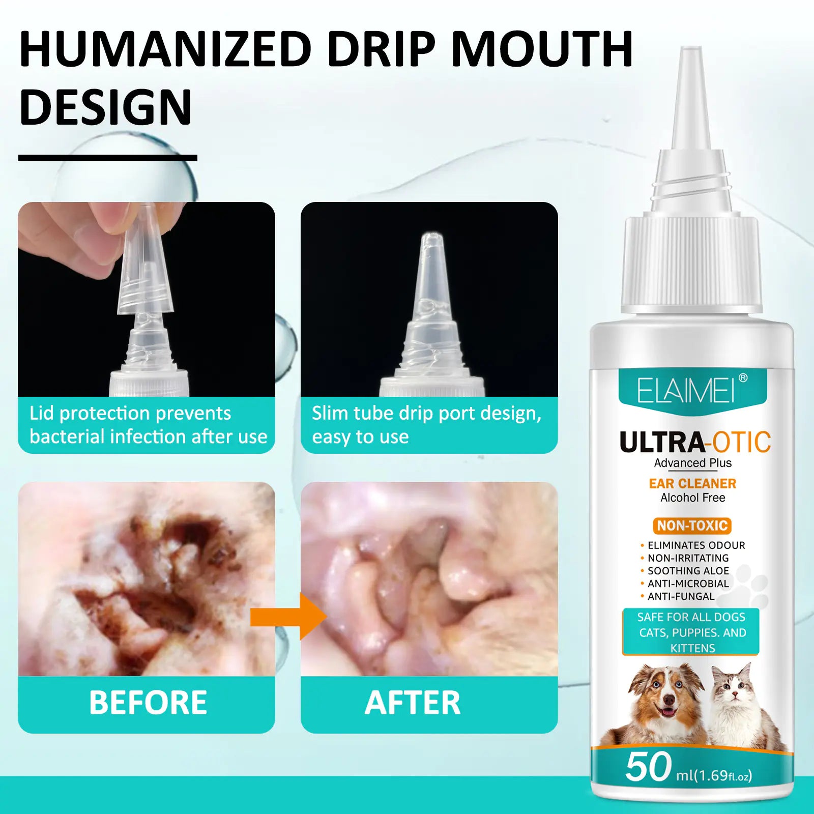 Pet Ear Cleaner 50ml - Fashivra